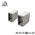 tailles chaudes de tube rectangulaires en aluminium de vente de 1 pouce